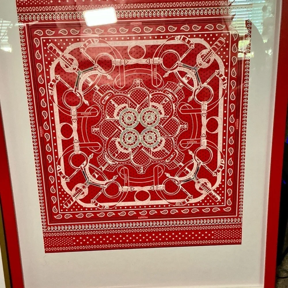 Hermès Emblematic Wrapping Paper or Frame As Art– Rare 2018 Authentic (1 Sheet)